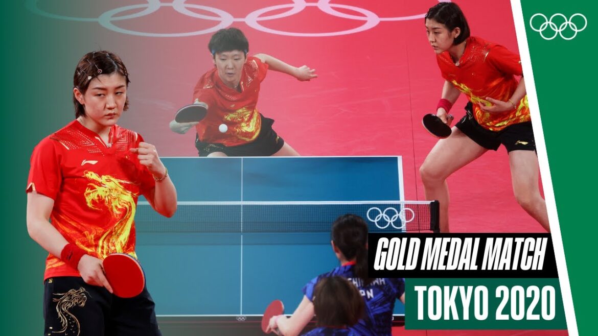 🇨🇳 contre 🇯🇵 |  Tennis de table par équipes féminines |  Match complet pour la médaille d'or |  Tokyo 2020