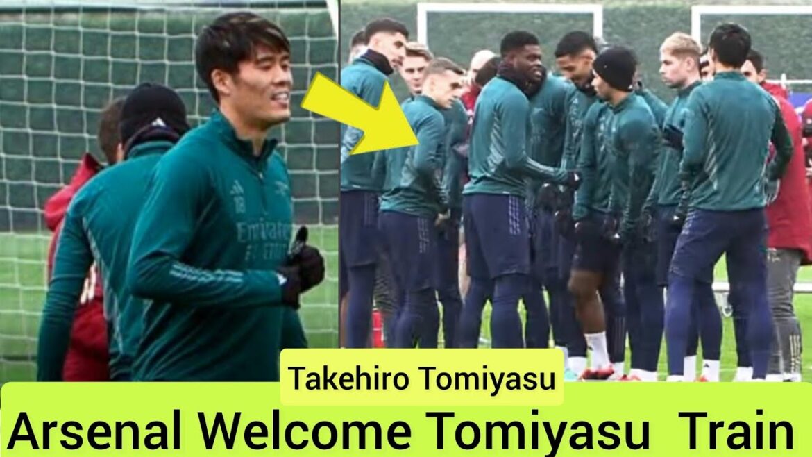 👀 Takehiro Tomiyasu rejoint l'entraînement d'Arsenal