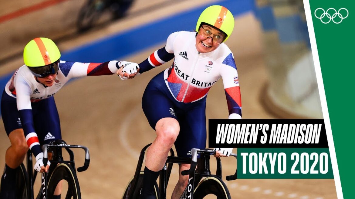 La dernière médaille d'or olympique de Laura Kenny !  🥇 |  Madison complète pour femmes |  Tokyo 2020