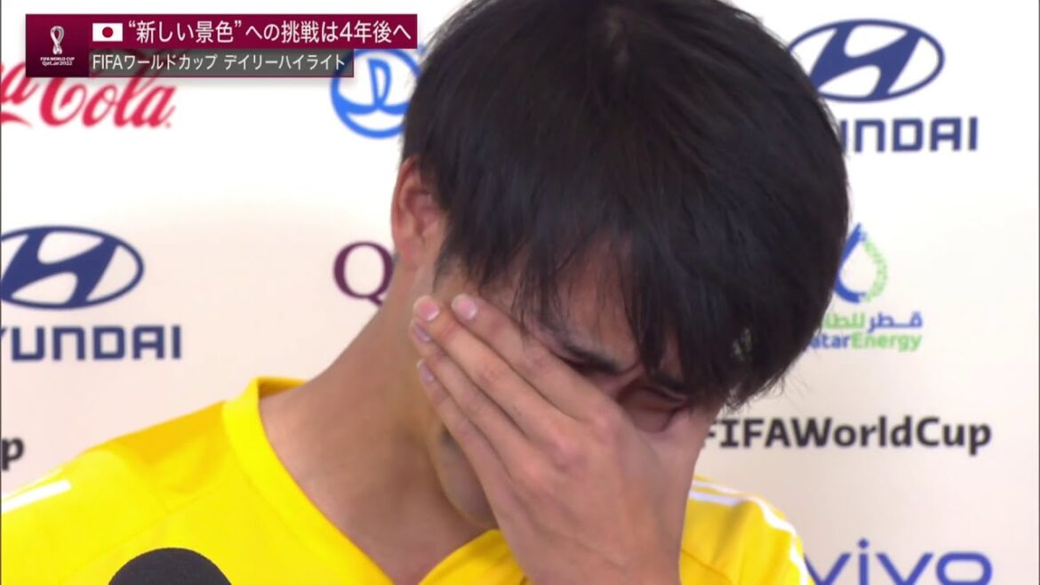 L'interview en larmes de Mitoma