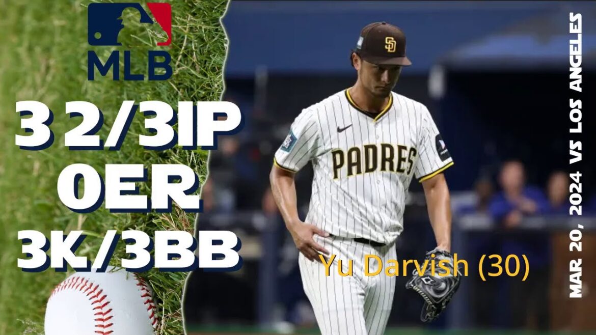 Ouverture de la MLB 2024 Yu Darvish le 20 mars | Faits saillants de la MLB
