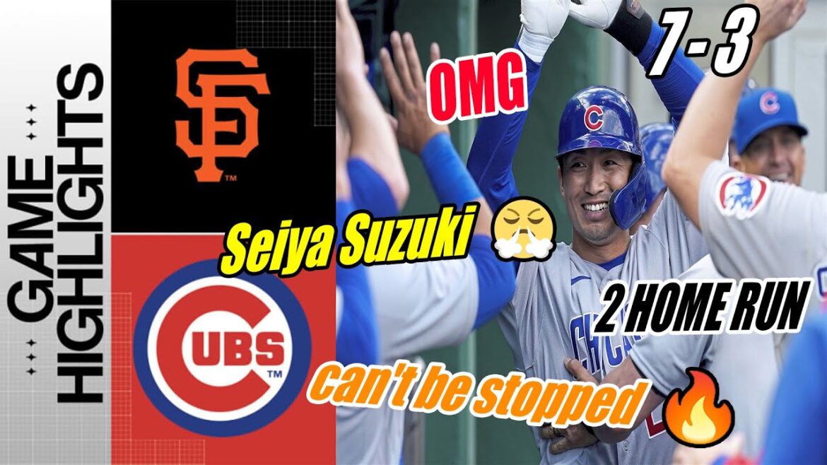 Cubs de Chicago contre Giants de San Francisco [Seiya Suzuki 1 Hit - 2 Runs] Quelle pièce de théâtre !  |  Des oursons imparables
