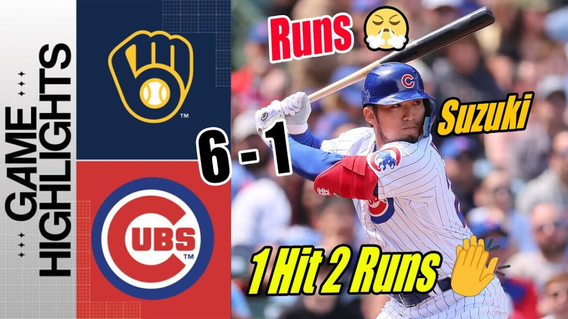 Cubs contre Brewer Seiya Suzuki - Marche - Off [Grand Slam Highlights] |  Jeu de fête de lancement 🚀