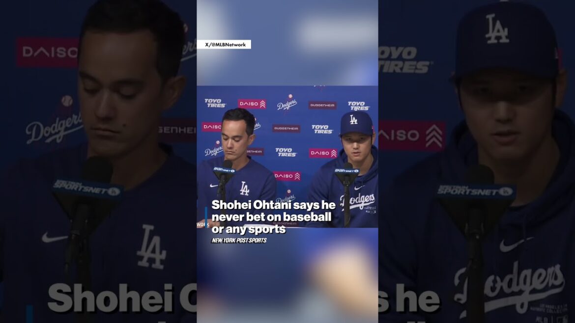 Shohei Ohtani dit qu’il n’a jamais parié sur le baseball ou tout autre sport 🤔 #shorts Shohei Ohtani dit qu'il n'a jamais parié sur le baseball ou tout autre sport 🤔 #shorts
