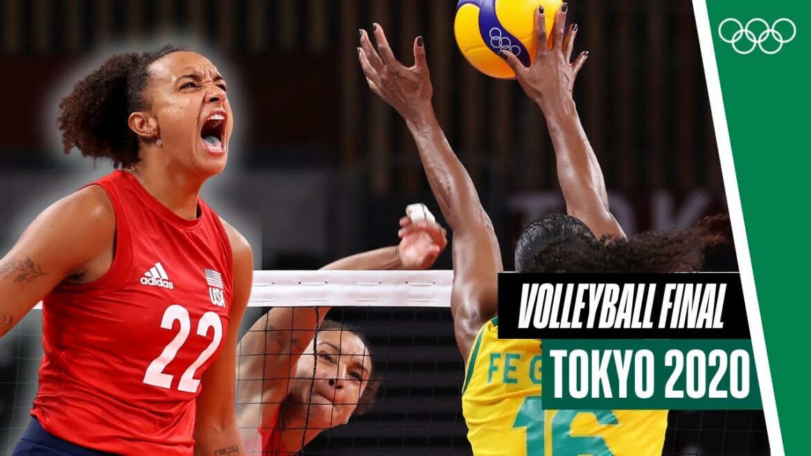 🇧🇷🆚🇺🇸 Finale de volleyball féminin à Tokyo 2020 |  Finales condensées