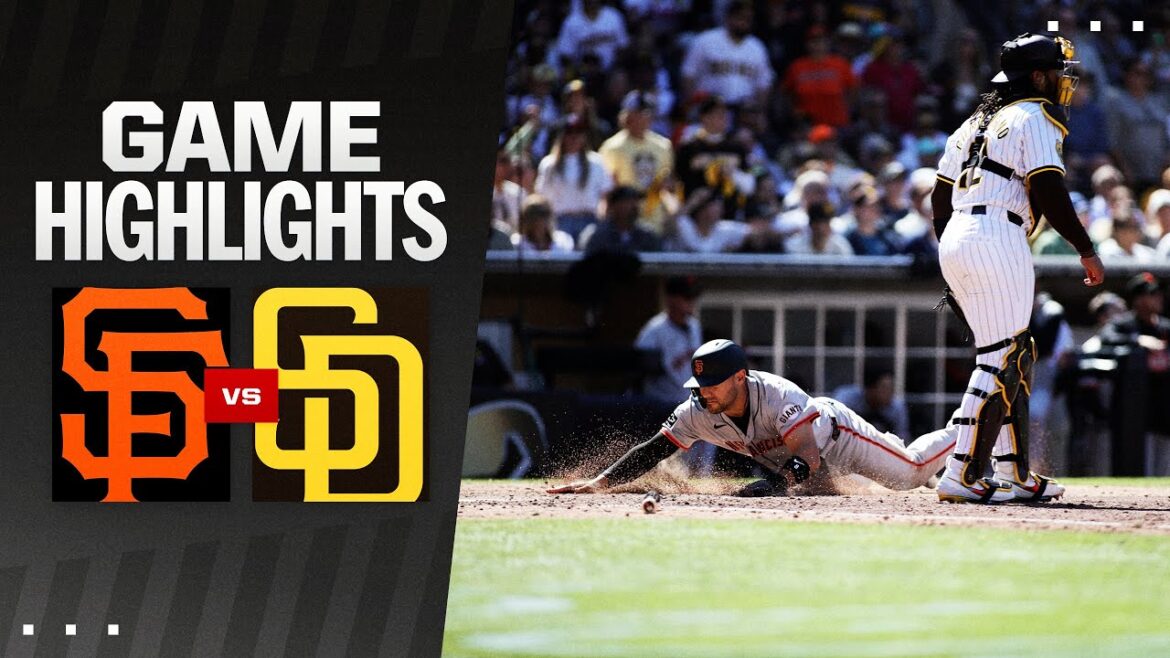 Faits saillants du match Giants contre Padres (28/03/24) |  Faits saillants de la MLB