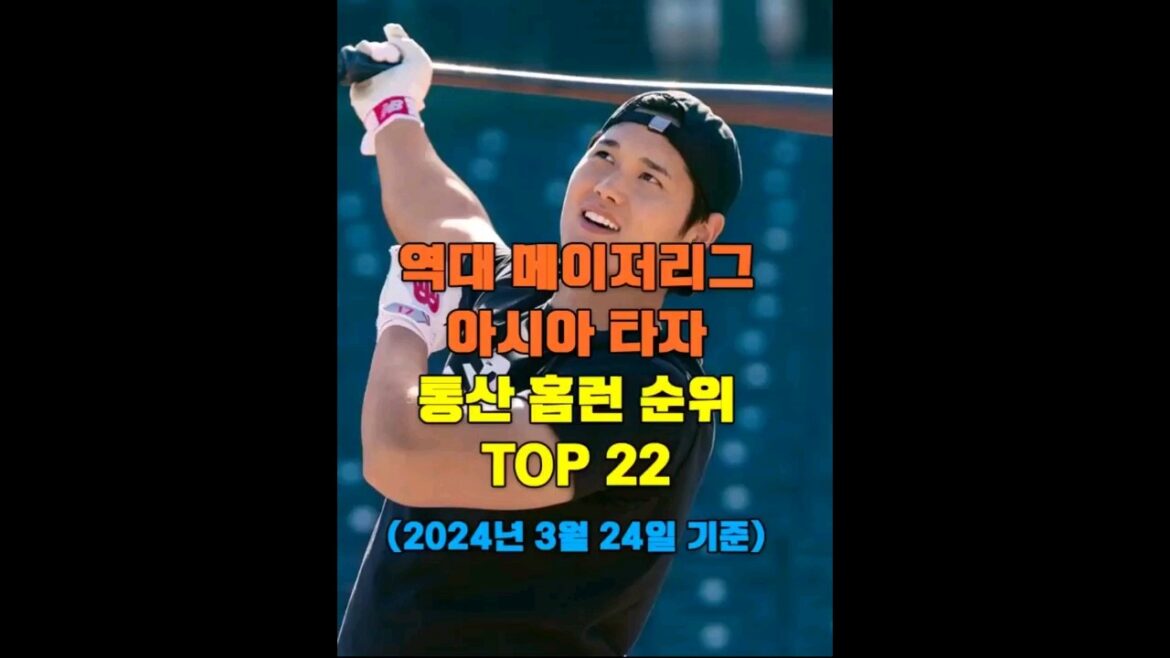 Top 22 du classement des circuits en carrière des frappeurs asiatiques dans la Ligue majeure (au 24 mars 2024)
