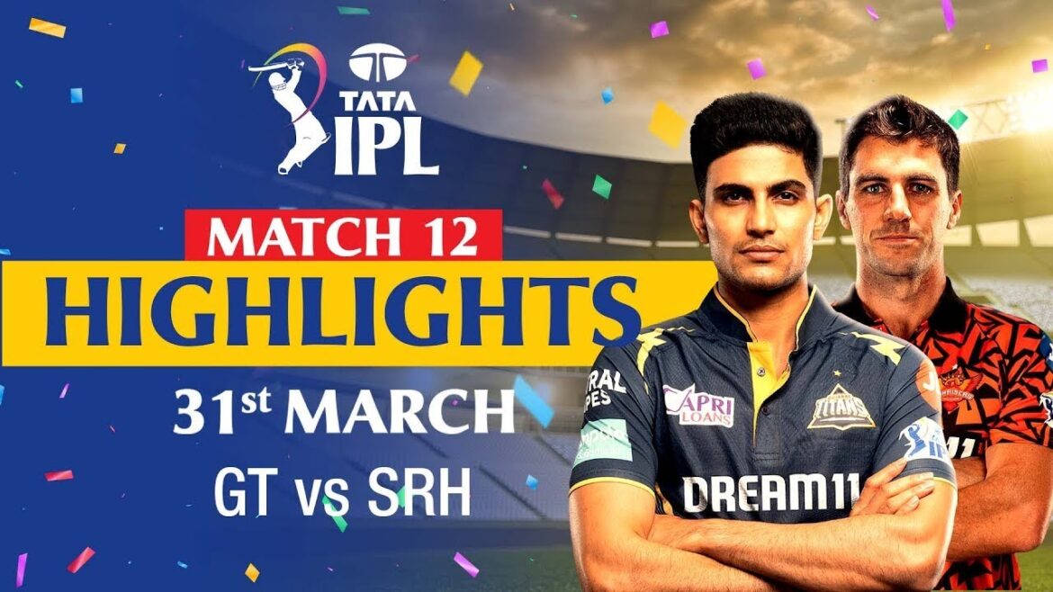 Gujarat Titans contre Sunrisers Hyderabad |  Faits saillants du match complet |  MATCH 12 |  IPL2024 |  Zim Sports en direct