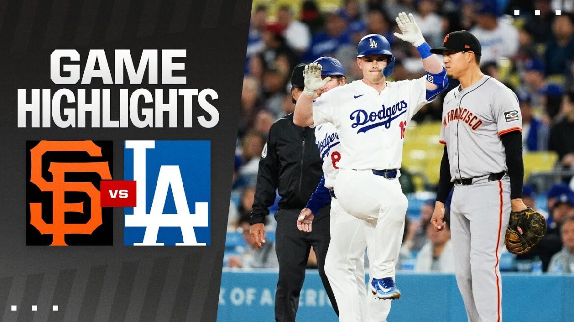 Faits saillants du match Giants contre Dodgers (01/04/24) |  Faits saillants de la MLB