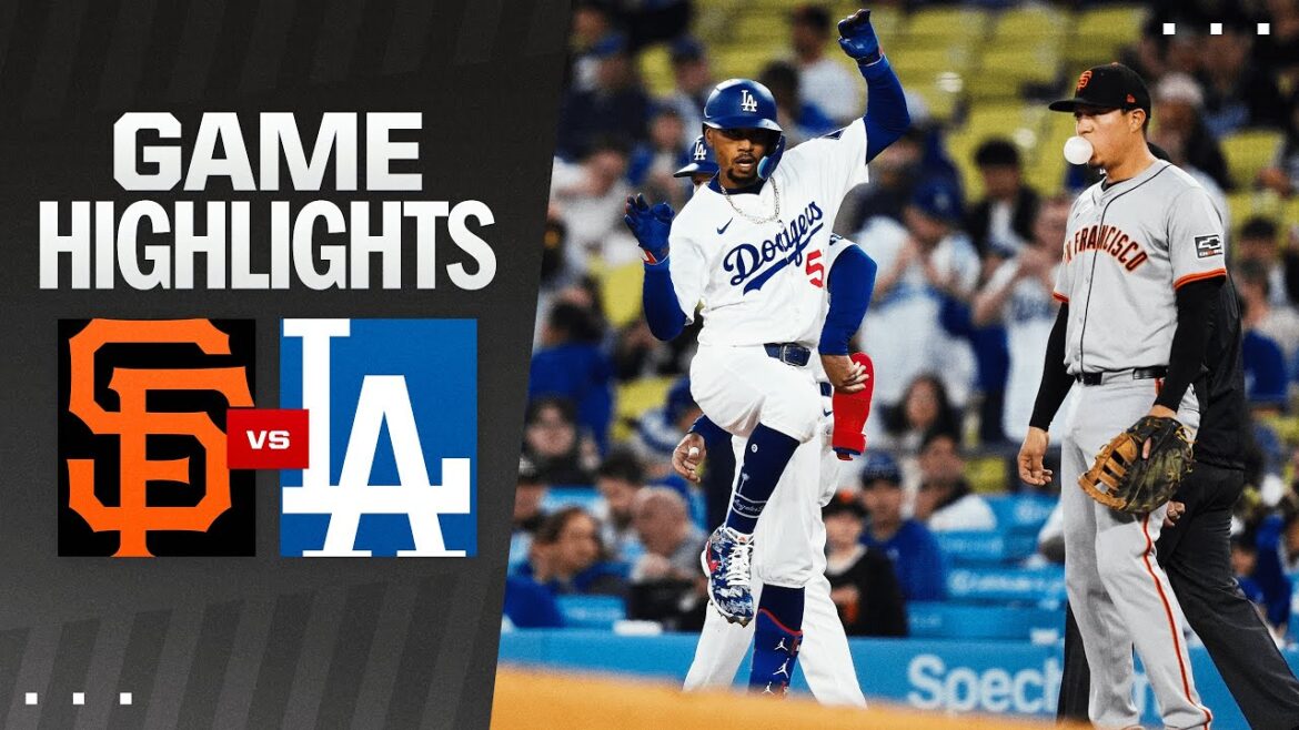 Faits saillants du match Giants contre Dodgers (02/04/24) |  Faits saillants de la MLB