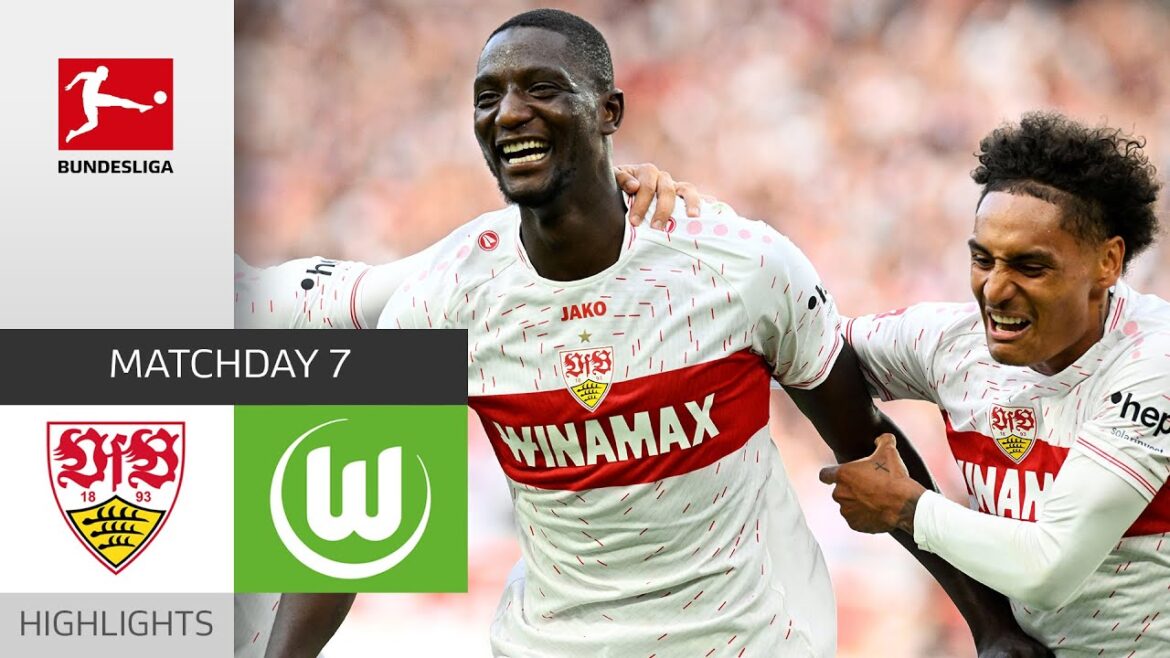 Guirassy est IMPARABLE !  |  Stuttgart - Wolfsbourg 3-1 |  Faits saillants |  7e journée – Bundesliga 2023/24