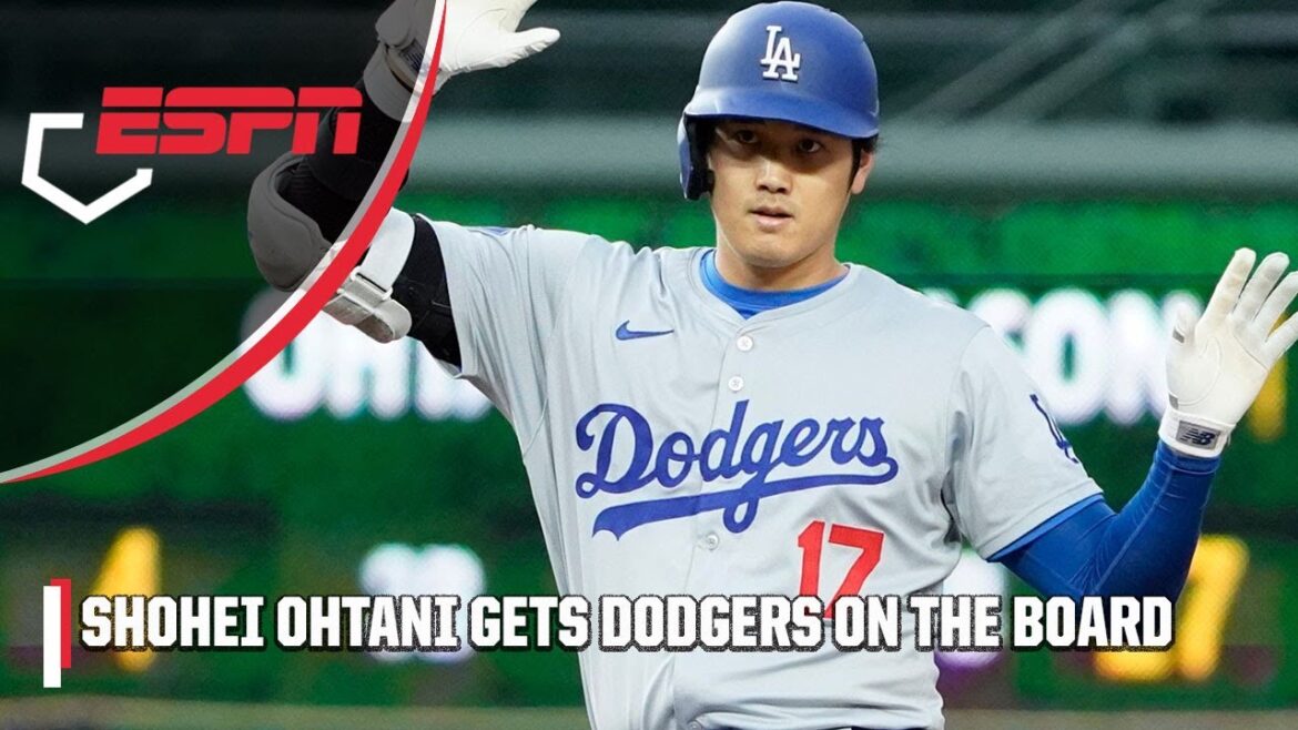 Shohei Ohtani fait inscrire les Dodgers au tableau avec un doublé RBI 🔥 |  ESPN MLB