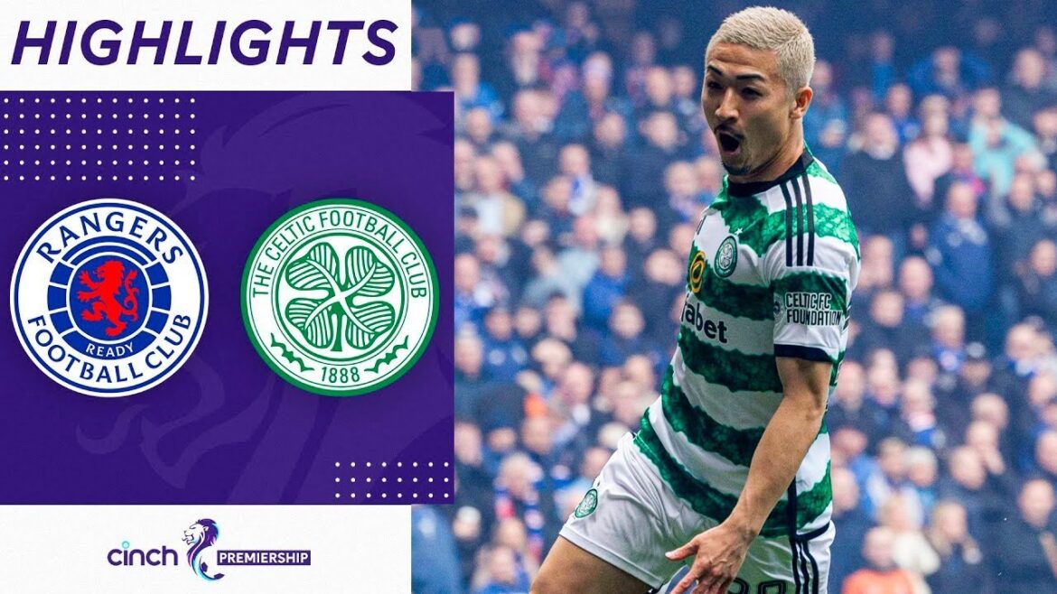 Objectif Daizen Maeda |  Rangers vs Celtic 3-3 Faits saillants étendus |  Premiership 2023/24