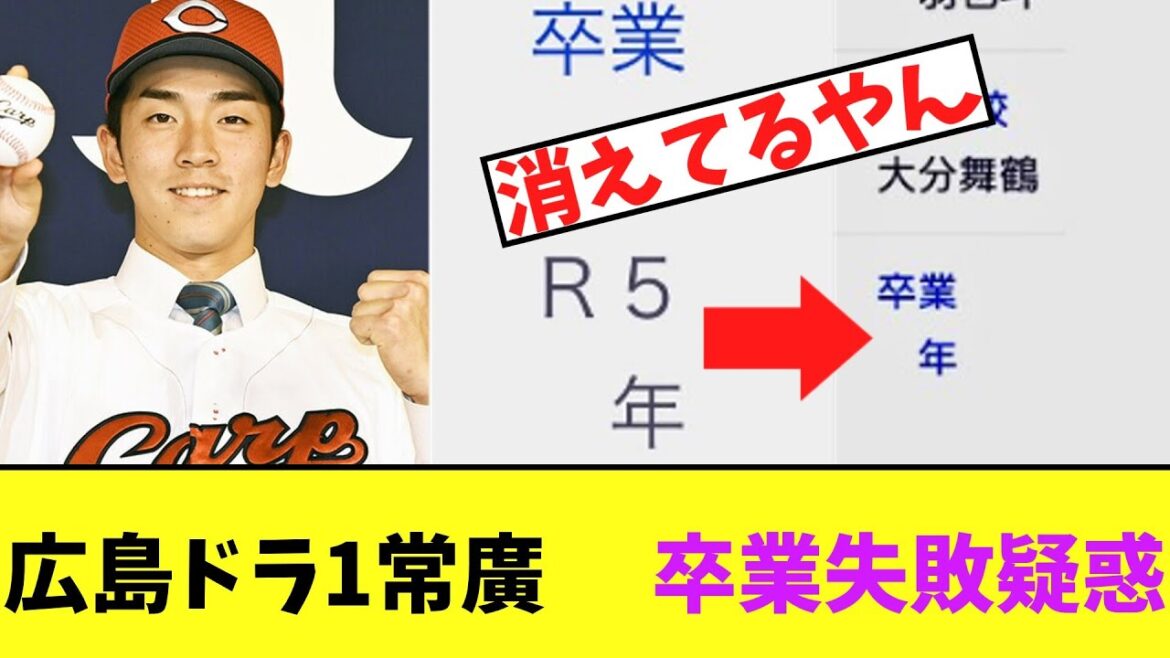 [Triste nouvelle]Hiroshima Dora 1 Tsunehiro soupçonné de ne pas avoir obtenu son diplôme de Seigaku