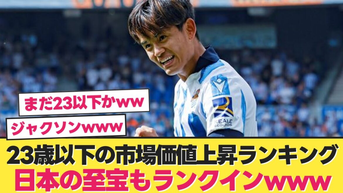 [Le trésor du Japon]Le trésor du Japon se classe également dans le classement d'augmentation de la valeur marchande pour les personnes de moins de 23 ans www[Soccer 2ch][Sociedad Kubo]