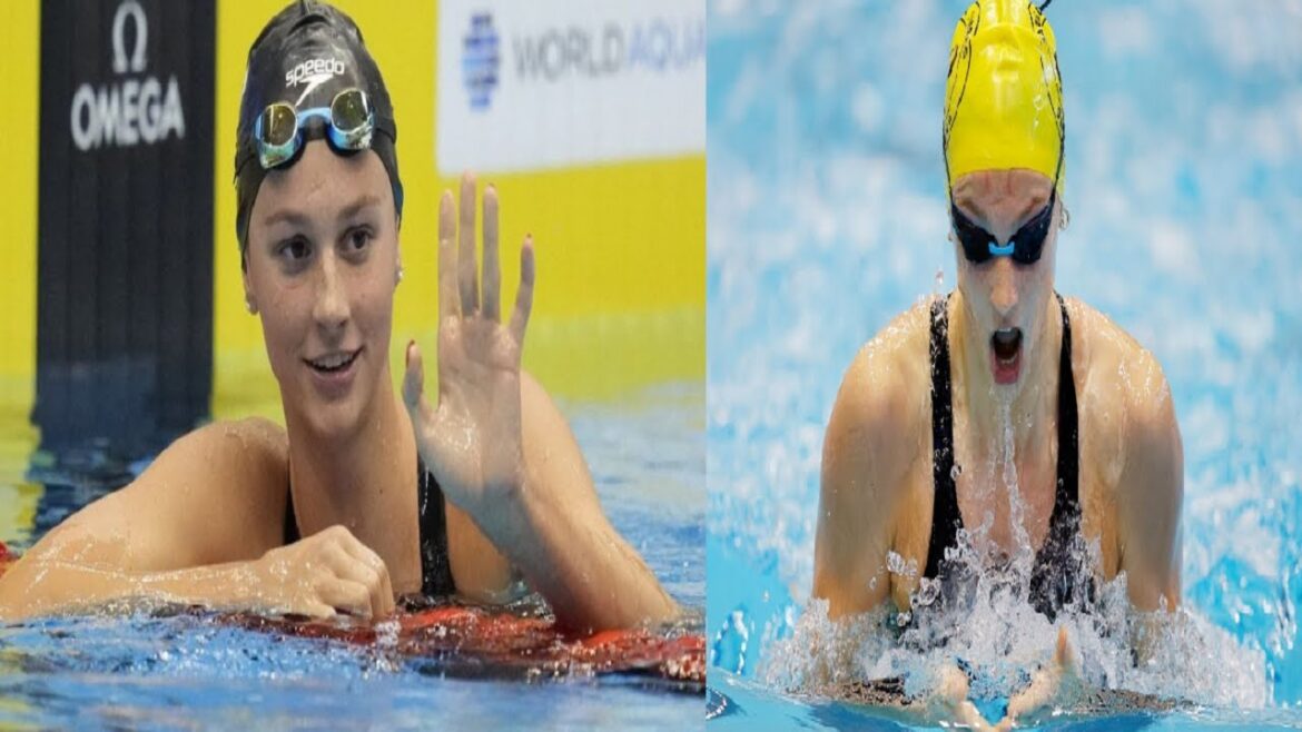 *🏊‍♀️*Summer McIntosh remporte le 100 mètres papillon à l'Omnium canadien de natation*🏊‍♀️*