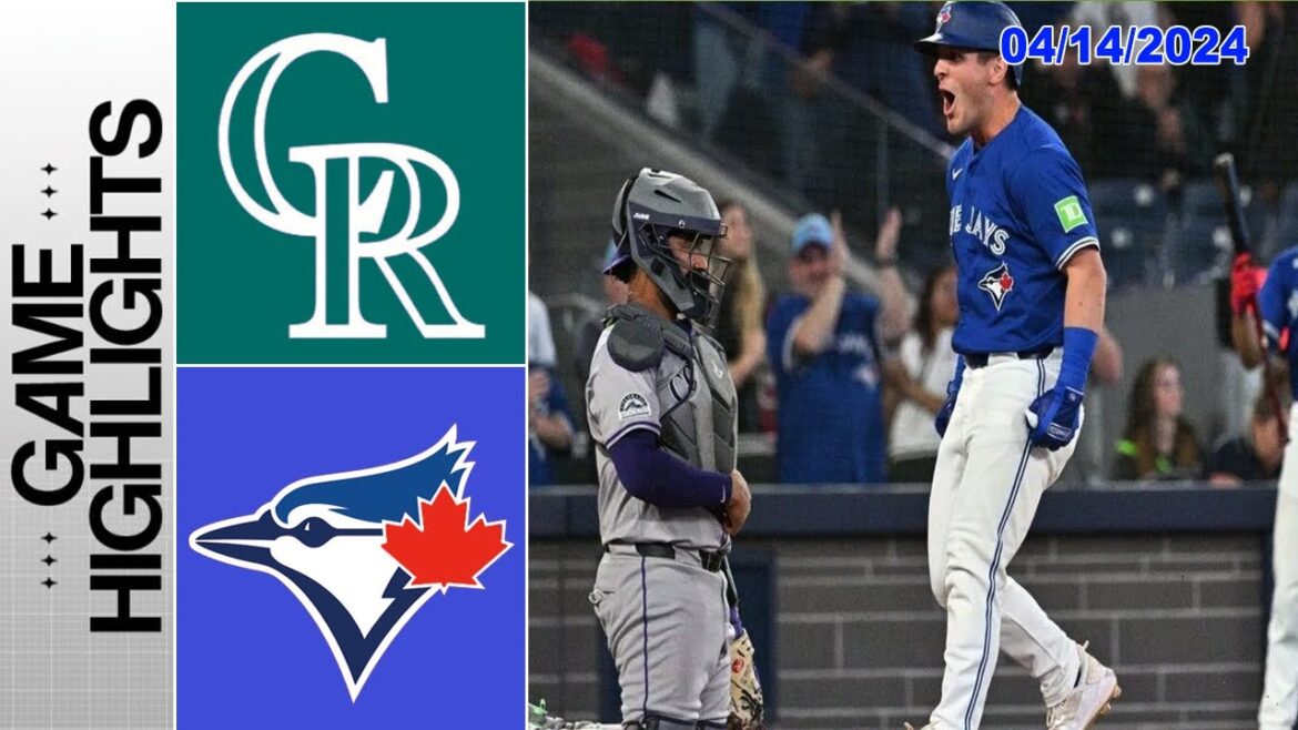 Colorado Rockies contre Toronto Blue Jays Faits saillants du JEU 14/04/24 |  Faits saillants de la MLB |  Saison MLB 2024
