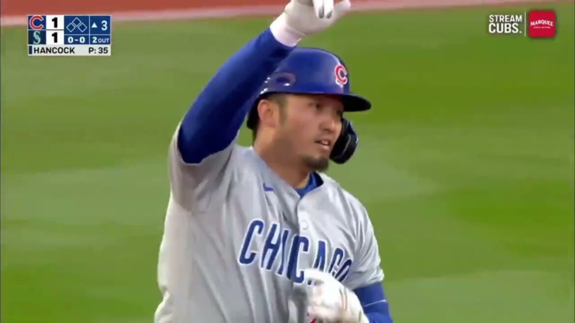 Seiya Suzuki réussit son 3ème home run, un home run précieux et gagnant ! Seiya Suzuki réussit son 3ème home run, un home run précieux et gagnant !