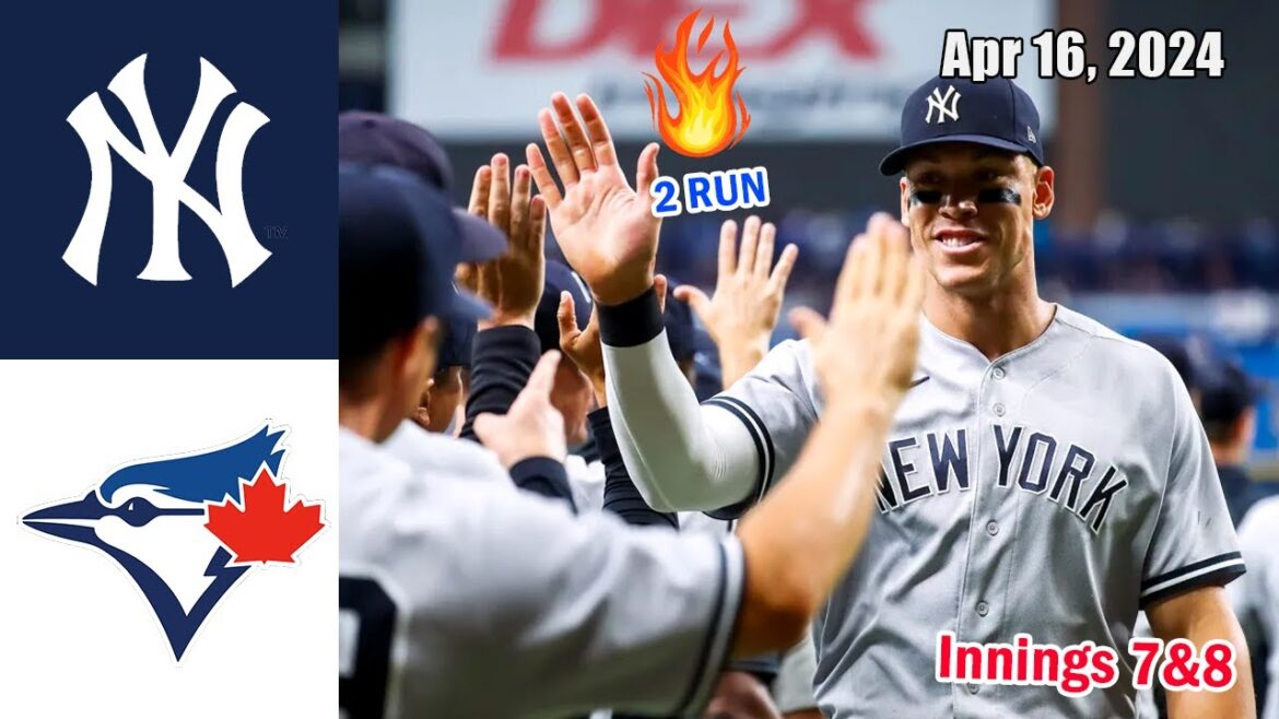 Yankees contre Blue Jays [Innings 7&8] 16/04/2024 Faits saillants du jeu |  Faits saillants de la MLB |  Saison MLB 2024