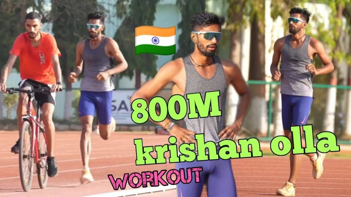 Krishan Kumar Olla 800 m d'entraînement de course à pied |  Entraînement d'athlétisme des athlètes indiens
