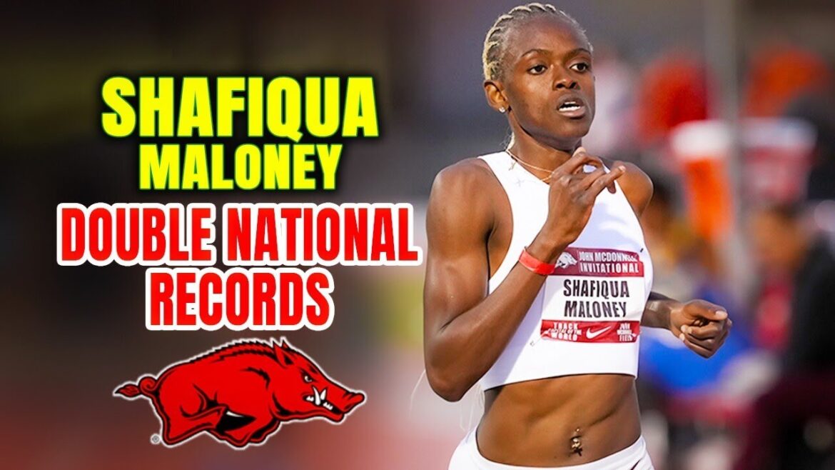 Shafiqua Maloney NOUVEAU Double record national au John McDonnell Invitational 2024