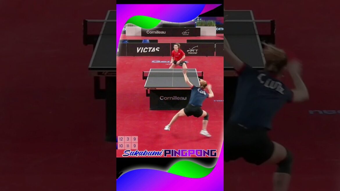 Boucle de revers pour un coup droit mortel Topspin #spinforehand #worldtabletennis #beautifulpingpong