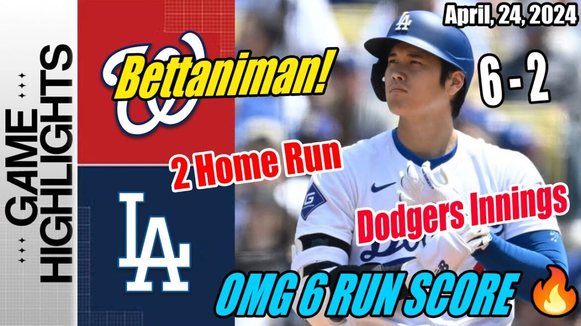 Dodgers contre nationaux [Highlights] 24/04/2024 |  Shohei Ohtani réalise un home run dans la MLB d'origine japonaise