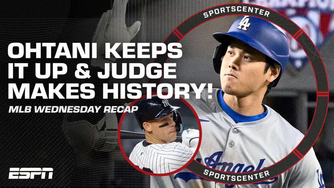 Shohei Ohtani réussit TROIS DOUBLES 😱 Aaron Judge FAIT L'HISTOIRE DES YANKEES 👏 + PLUS |  Centre sportif