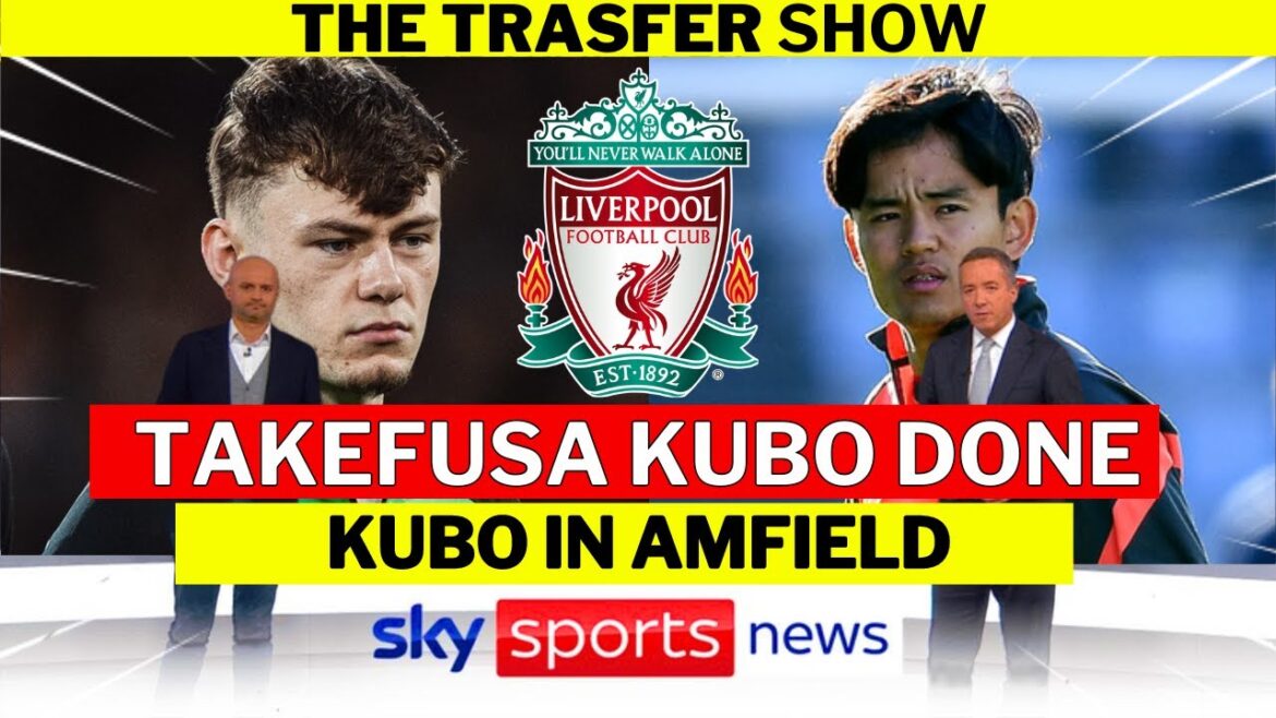 Takefusa Kubo no Liverpool : accord conclu✅Kubo rejoint Liverpool🔥Kubo arrive à Anfield💥Liverpool News