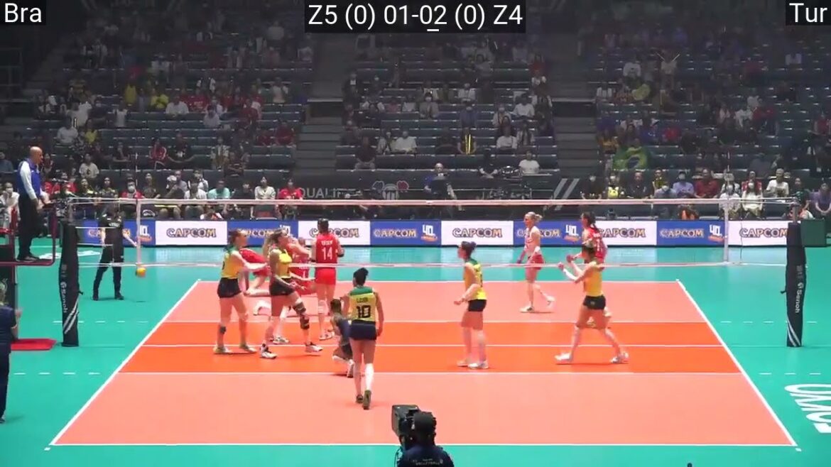 Volleyball Brésil Roberta Ratzke opposant le Brésil à la Turquie