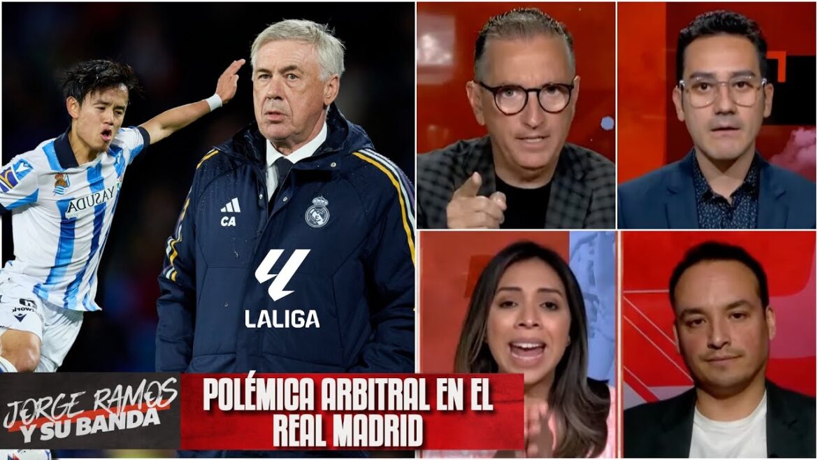 DES ÉTINCELLES VOLENT à cause du BUT ANNULÉ DE KUBO.  « C'était un ÉCHEC du VAR » |  Jorge Ramos et son groupe