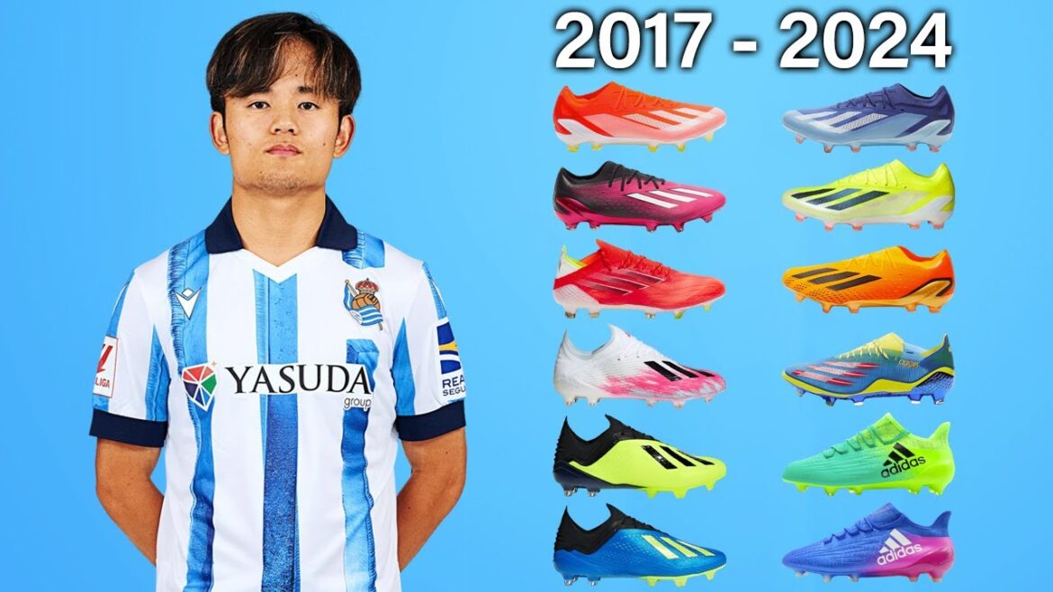 TAKEFUSA KUBO - Nouveaux crampons de football et toutes les chaussures de football 2017 - 2024