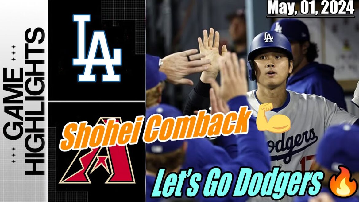 Dodgers contre D-backs [TODAY] Faits saillants |  01/05/2024 |  Shohei Ohtani revient [Go LA Dodgers]