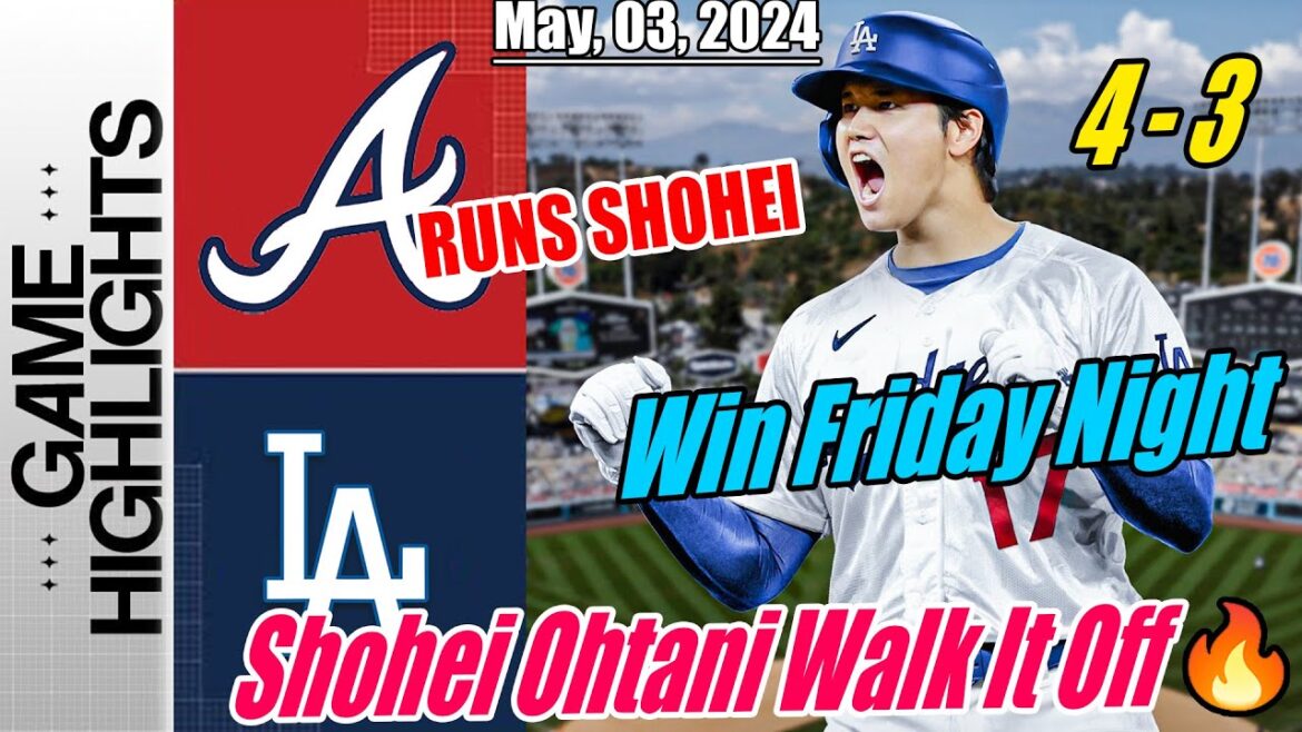 Faits saillants des Dodgers de Los Angeles contre les Braves d'Atlanta |  Shohei Ohtani Walk It Off - Gagnez vendredi soir 🔥🔥🔥