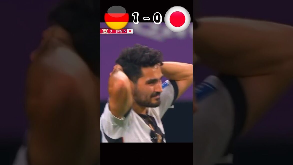 Allemagne 1 x 2 Japon 🔥😨 Coupe du monde 2022 #highlights #football #shorts