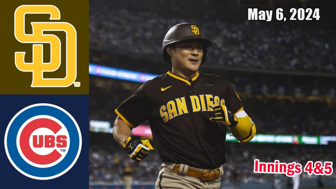 Padres contre Cubs [Innings 4&5] 06 mai 2024 Faits saillants du JEU |  Faits saillants de la MLB |  Saison MLB 2024