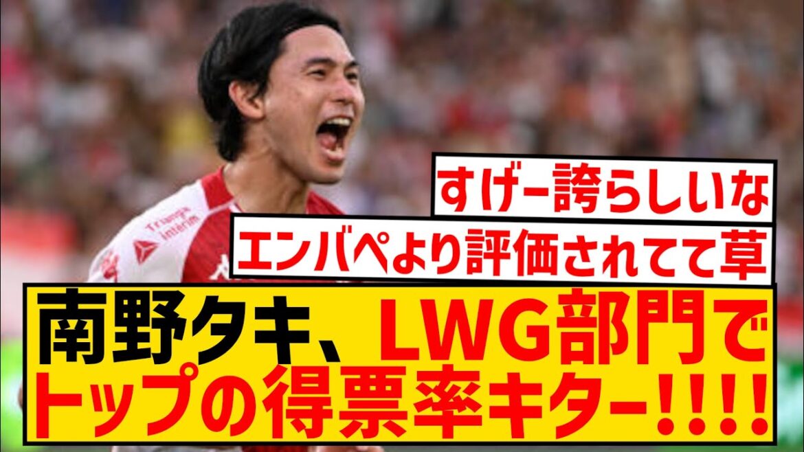 [Bonne nouvelle]Taki Minamino surpasse de manière inattendue Mbappe dans la division de l'aile gauche des onze meilleurs de la ligue wwwwwwwwww