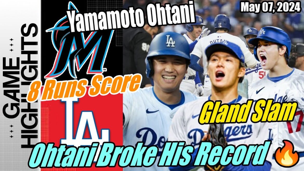 LA Dodgers vs Miami Marlins : Ohtani et Yamamoto Grand Slam 😱 Faits saillants du match 07 mai 2024 |  3 Exécutez les RH