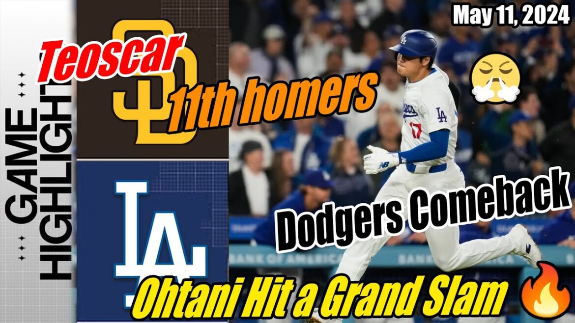 Dodgers contre Padres [OMG!!! Ohtani Hit a Grand Slam] Faits saillants du jeu |  Teoscar Hernández Homers 11e 🔥
