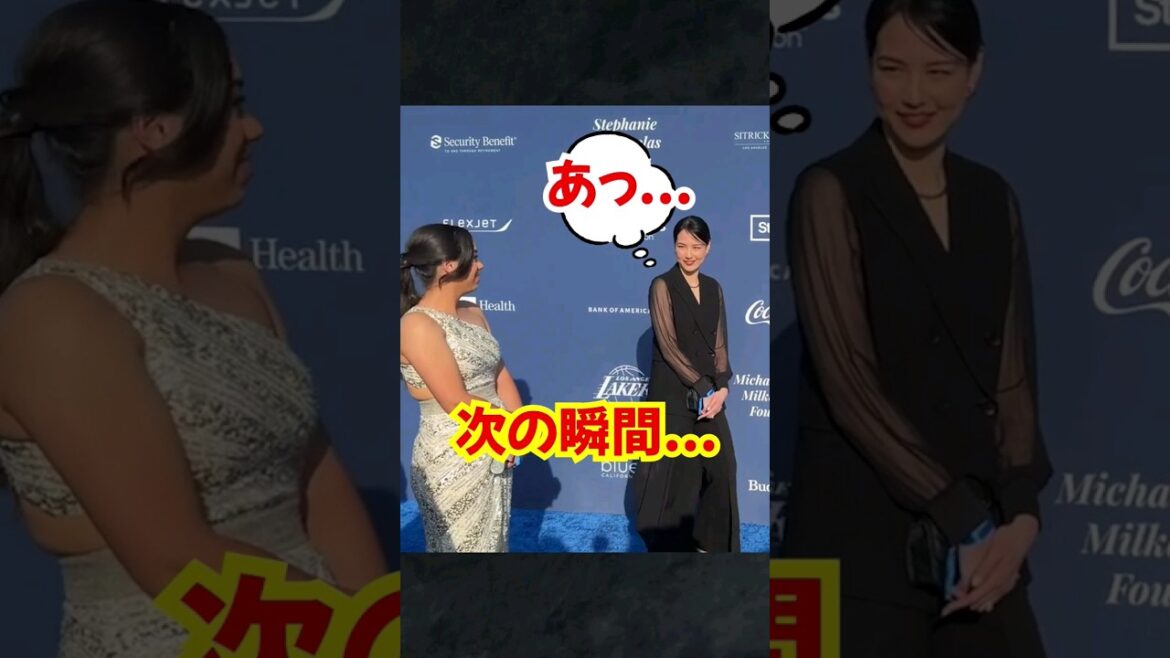 La femme de Mamiko établit un contact visuel avec la femme à côté de lui lors d’un entretien avec Shohei Otani… #Shohei Otani #Mamiko #Mamiko Tanaka La femme de Mamiko établit un contact visuel avec la femme à côté de lui lors d'un entretien avec Shohei Otani... #Shohei Otani #Mamiko #Mamiko Tanaka
