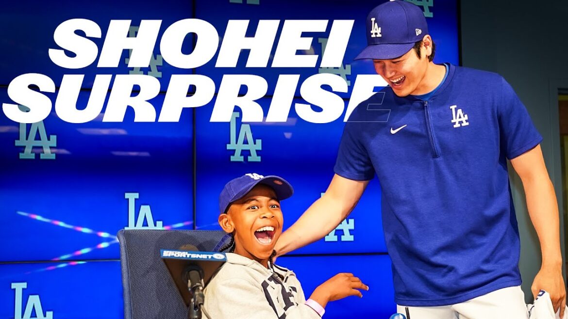 Shohei Ohtani surprend un patient pédiatrique au Dodger Stadium