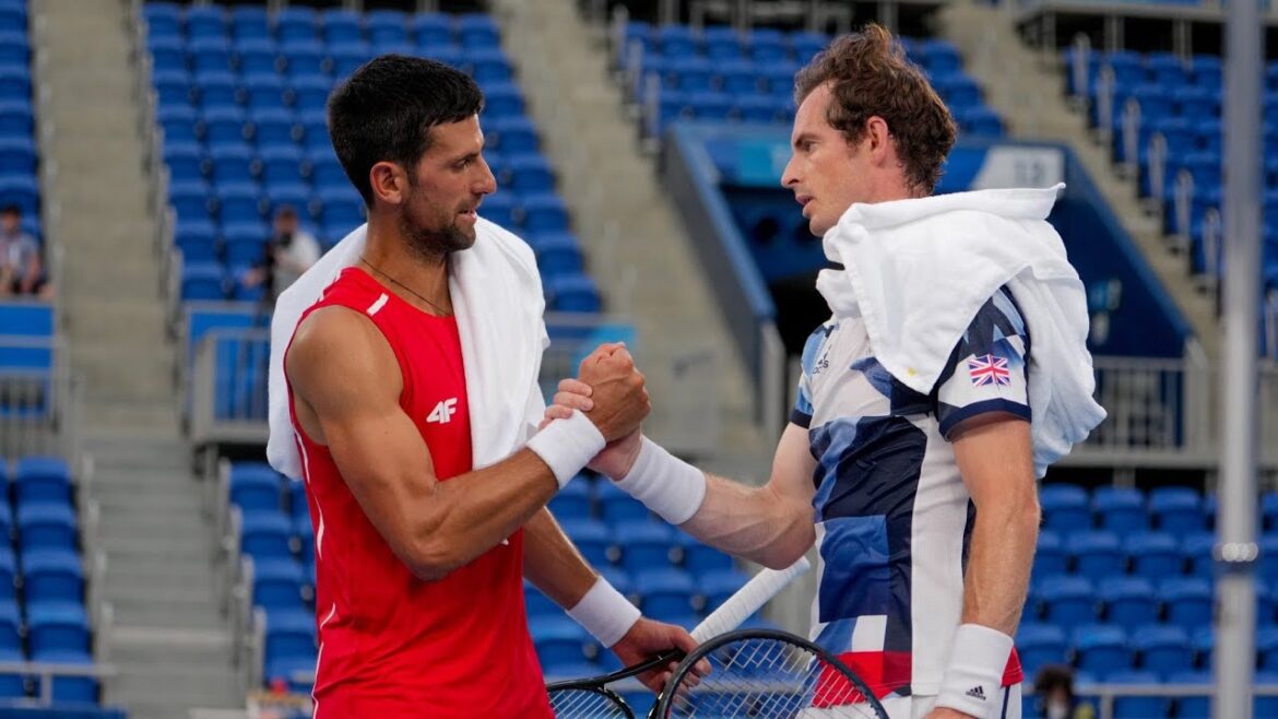 Novak Djokovic s'entraîne avec Murray et Zverev aux JEUX OLYMPIQUES DE TOKYO 2021