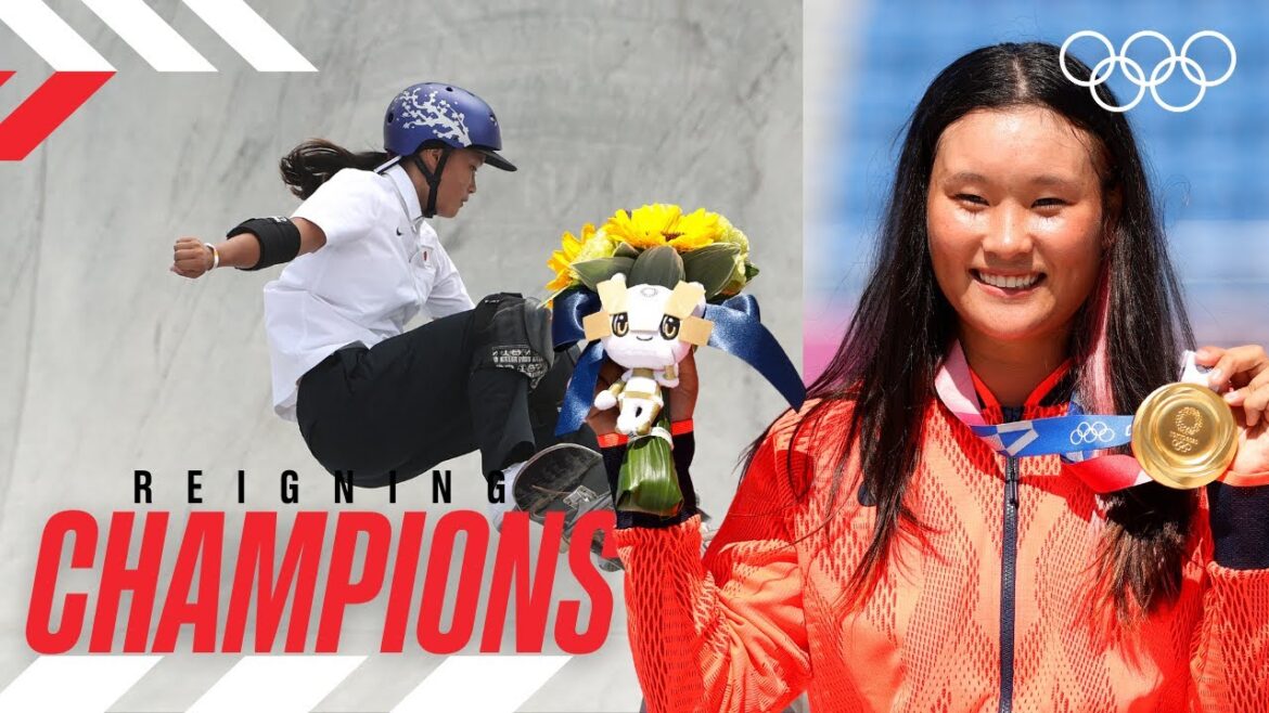 Skate park féminin de Tokyo 2020 🥇 Sakura Yosozumi 🇯🇵 |  Champions en titre