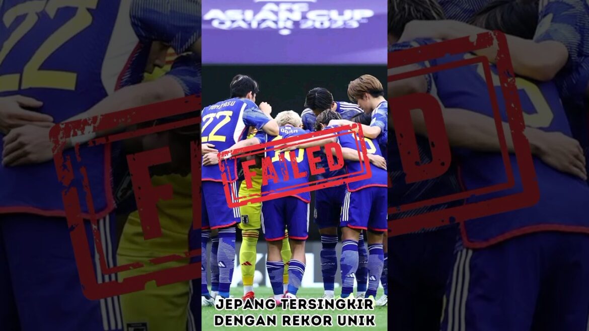 Le Japon a été éliminé en Coupe d'Asie avec un record unique #shorts