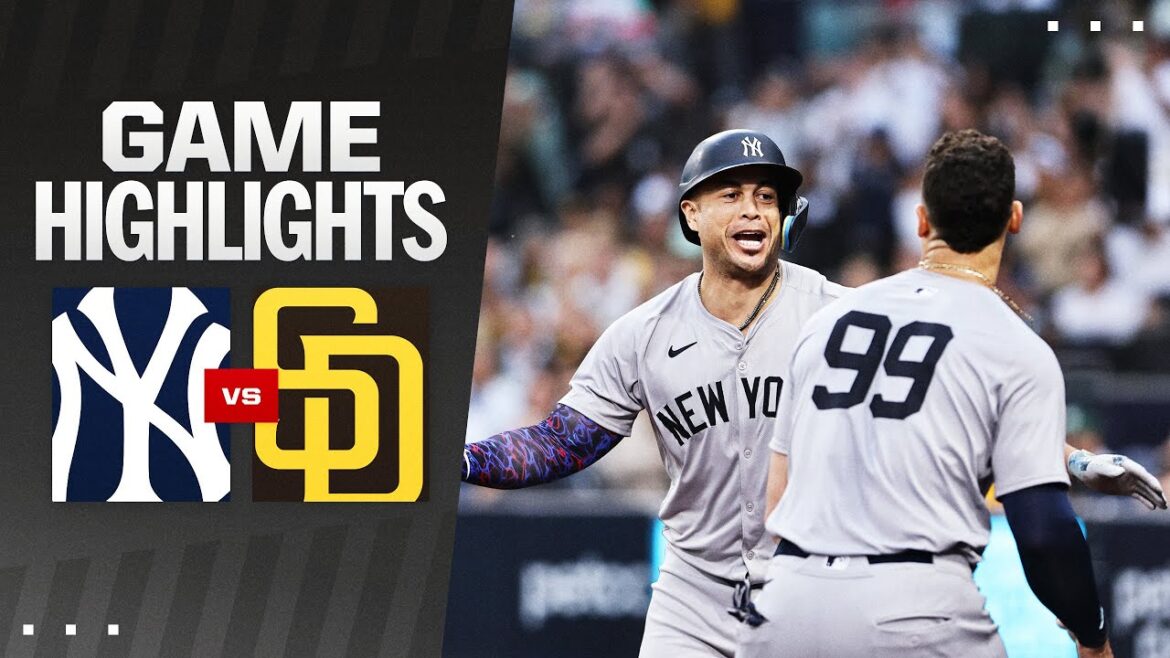Faits saillants du match Yankees contre Padres (24/05/24) |  Faits saillants de la MLB