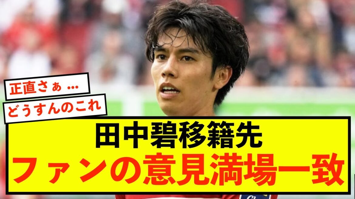 [Transfert]Les fans sont unanimes sur 3 destinations de transfert pour Aoi Tanaka depuis Düsseldorf www