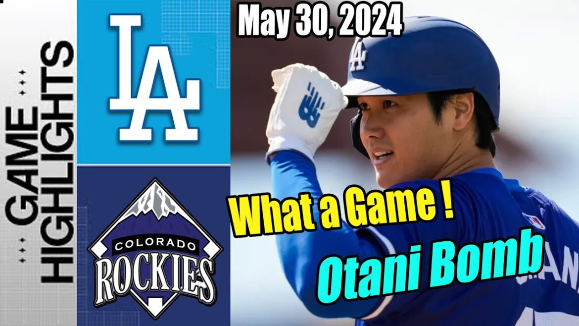 Dodgers vs Rockies (30/05/2024) Faits saillants du match |  Betts et Ohtani mènent les Dodgers à gagner les Rocheuses !