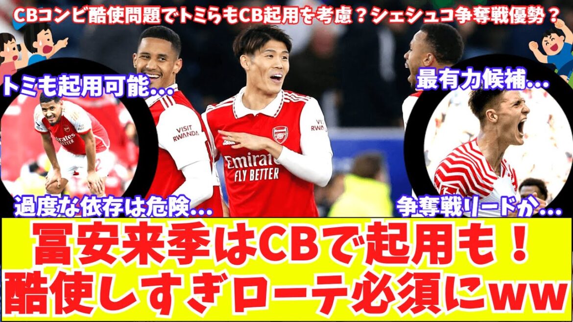 [Tomiyasu devrait être utilisé comme CB la saison prochaine !?]La dépendance à Arsenal est dangereuse !  Problème de rotation CB : « Surutilisé » Šeshko veut déménager à Arsenal ? Rumeur sur le deuxième gardien et retrait de Subimendi ?