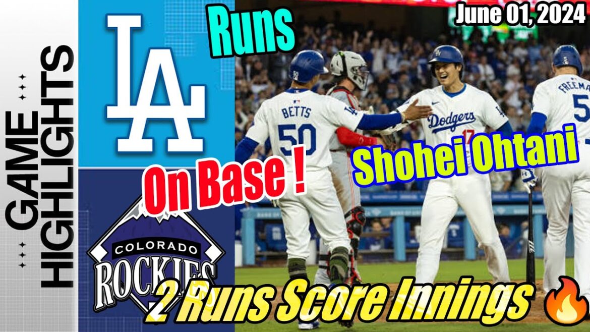 Dodgers vs Rockies (faits saillants du jeu) |  01 juin 2024 |  Shohei Ohtani revient |  Faits saillants de la MLB 2024