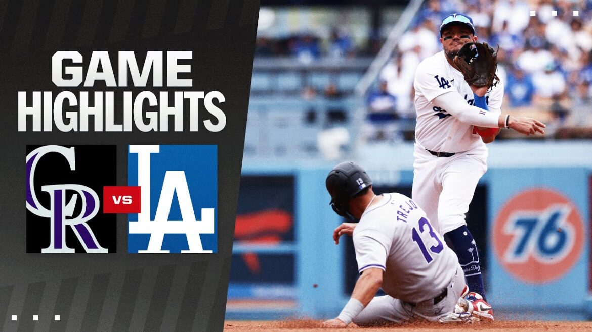 Faits saillants du match Rockies contre Dodgers (02/06/24) |  Faits saillants de la MLB